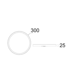 Oystri Slimline CCT 24w LED Oyster Light