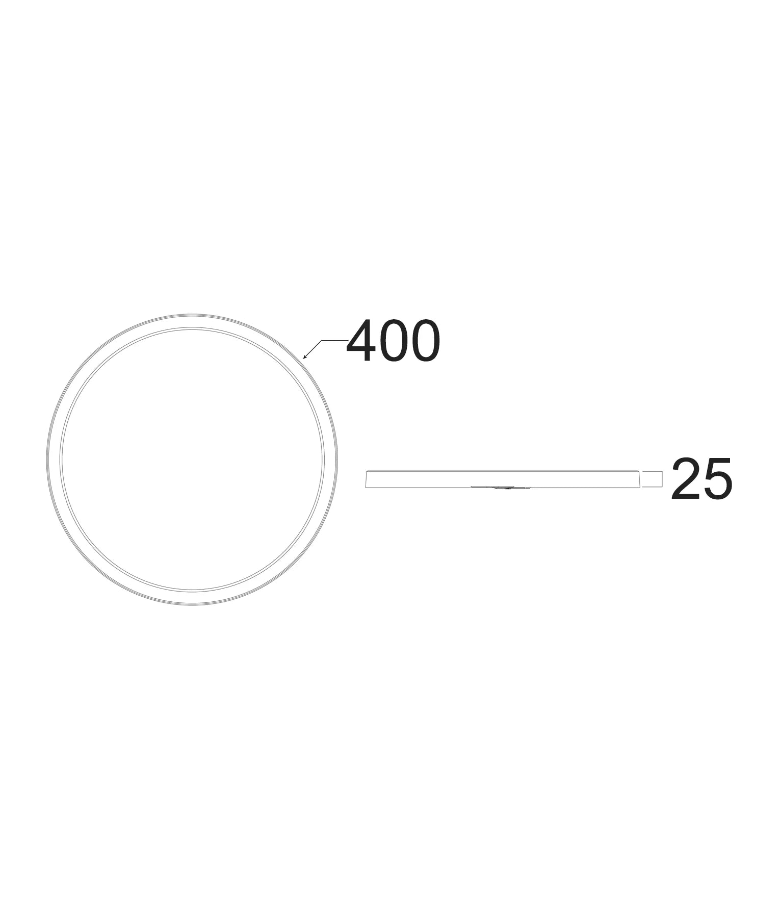 Oystri Slimline CCT 36w LED Oyster Light