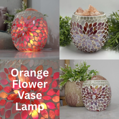 Mosaic Vase Salt Lamps