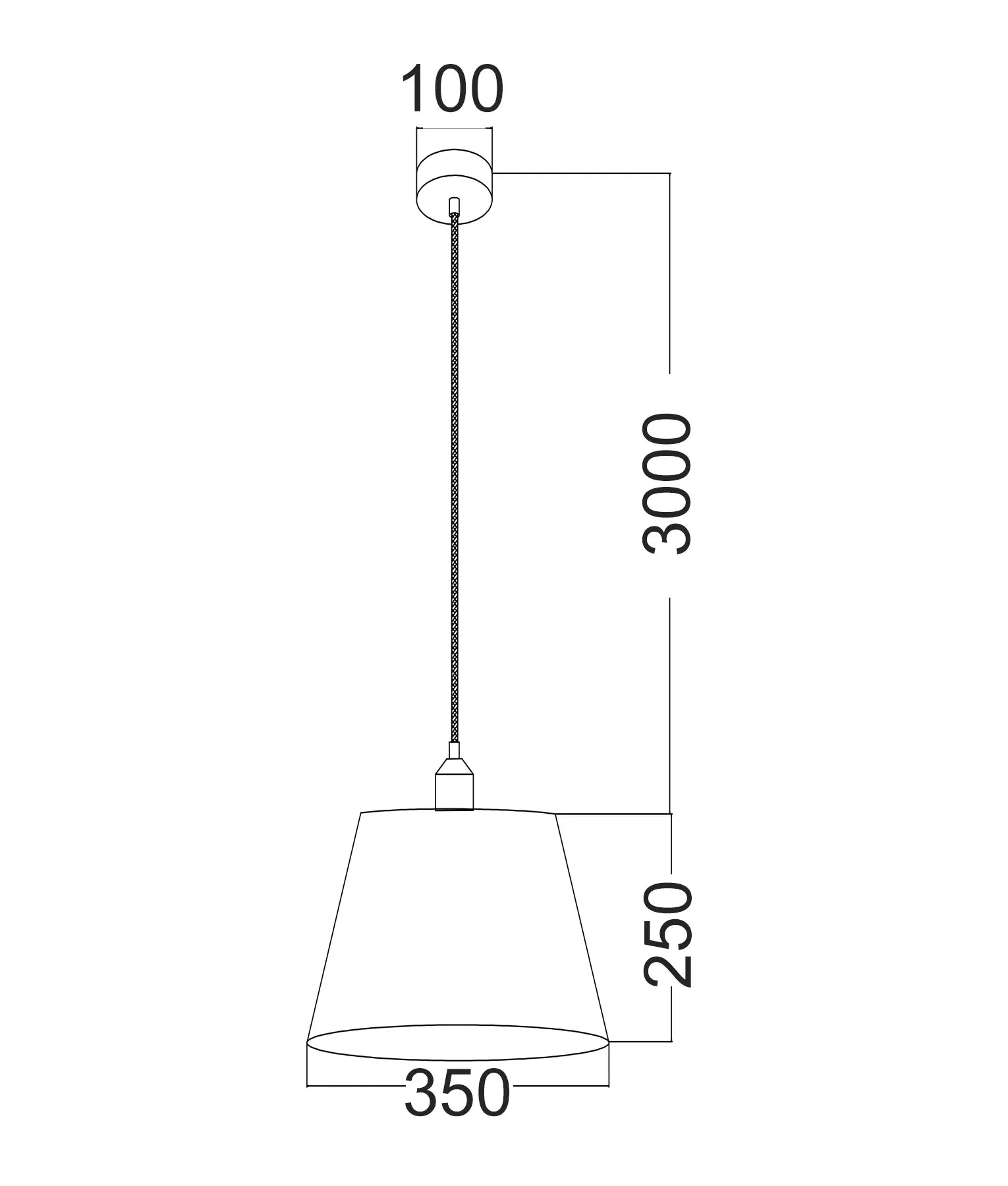 Penshade Tree Pendant Black