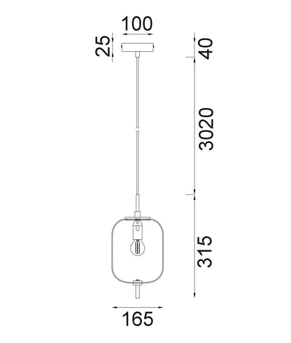 Pino Long Smoke Pendant