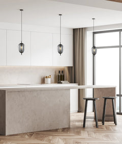 Pino Oval Smoke Pendant