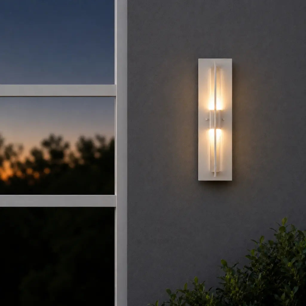 Prada LED Exterior Wall Light White