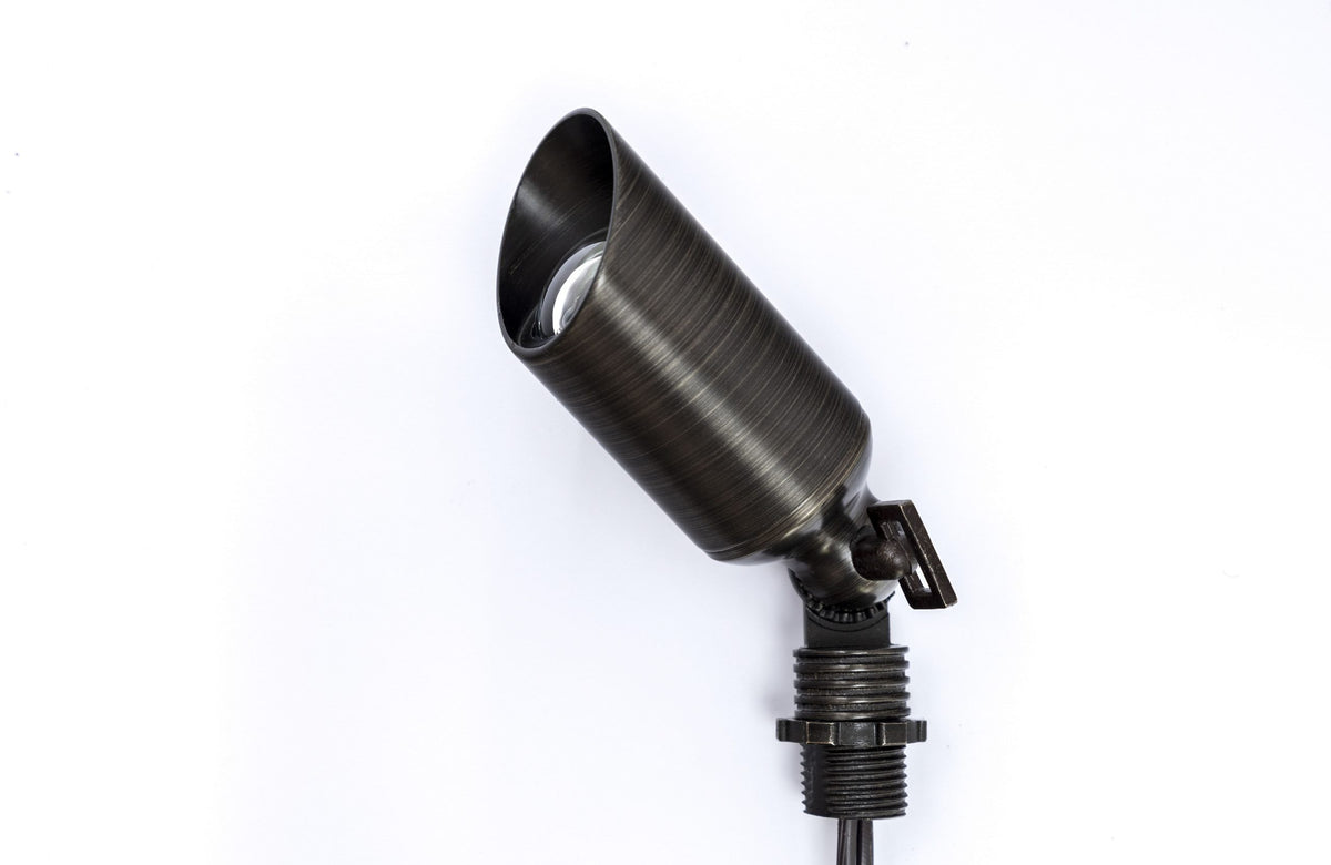 PSL2905 Single Adjustable Spike Light Weathered Bronze 12V