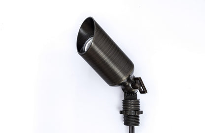 PSL2905 Single Adjustable Spike Light Weathered Bronze 12V