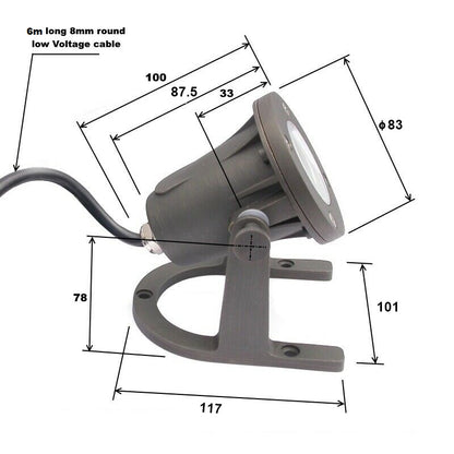 PUL2100WB Weathered Bronze Pond Light 12V