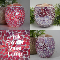 Mosaic Vase Salt Lamps