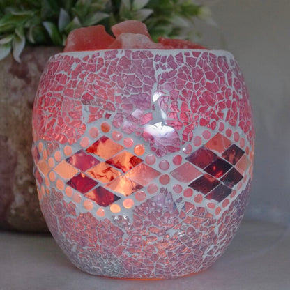 Mosaic Vase Salt Lamps