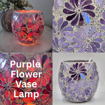 Mosaic Vase Salt Lamps