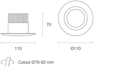 RESILED RDF8 LED Downlight