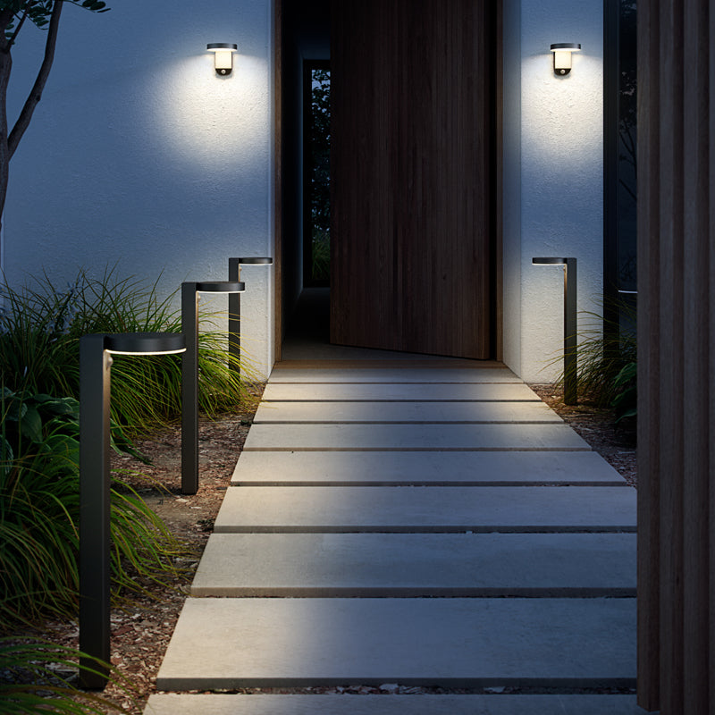 Rica Round Solar Garden light Black