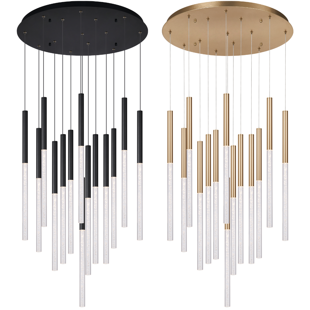 Calibo Rhea 14 Light Pencil Drop LED Pendant