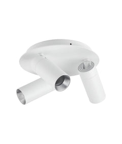 Sakup 3LT Round Adjustable Spotlight Plate White
