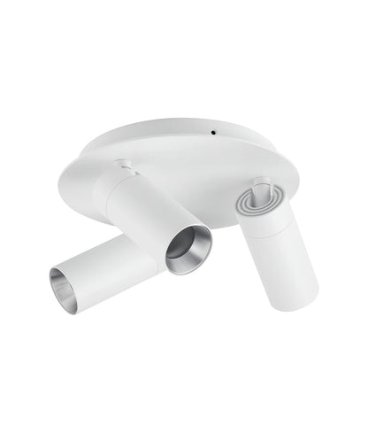 Sakup 3LT Round Adjustable Spotlight Plate White