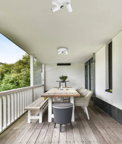 Sakup 3LT Round Adjustable Spotlight Plate White