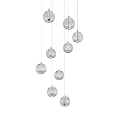 Segovia 9LT LED Pendant Chrome