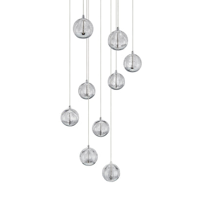 Segovia 9LT LED Pendant Chrome