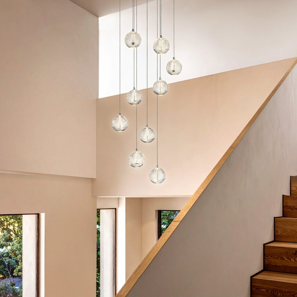 Segovia 9LT LED Pendant Chrome