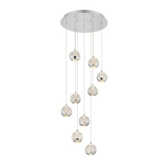 Segovia 9LT LED Pendant Chrome