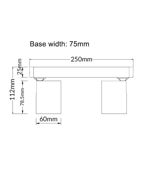 Spot 2LT Spotlight Bar White
