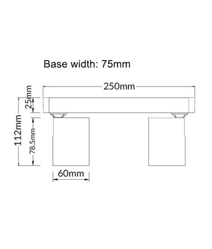 Spot 2LT Spotlight Bar Black