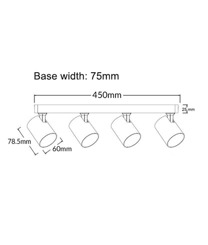 Spot 4LT Spotlight Bar White