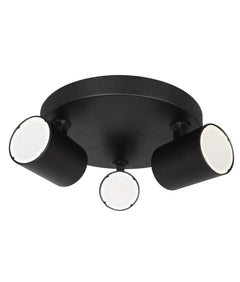 Spot 3LT Spotlight Round Plate Black