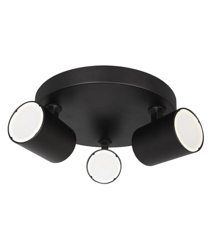 Spot 3LT Spotlight Round Plate Black