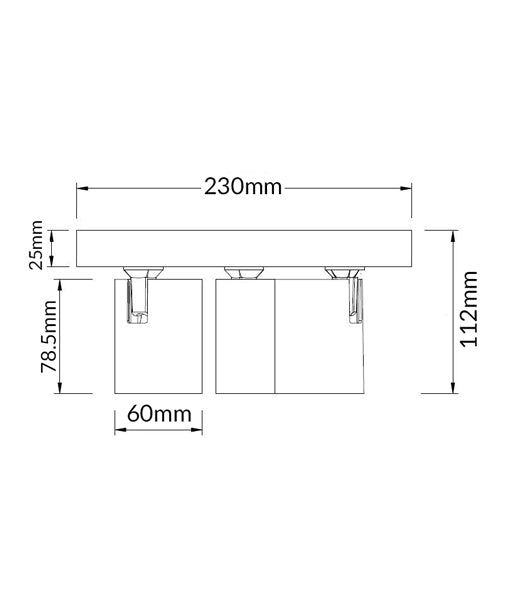 Spot 3LT Spotlight Round Plate White