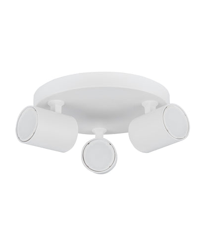 Spot 3LT Spotlight Round Plate White
