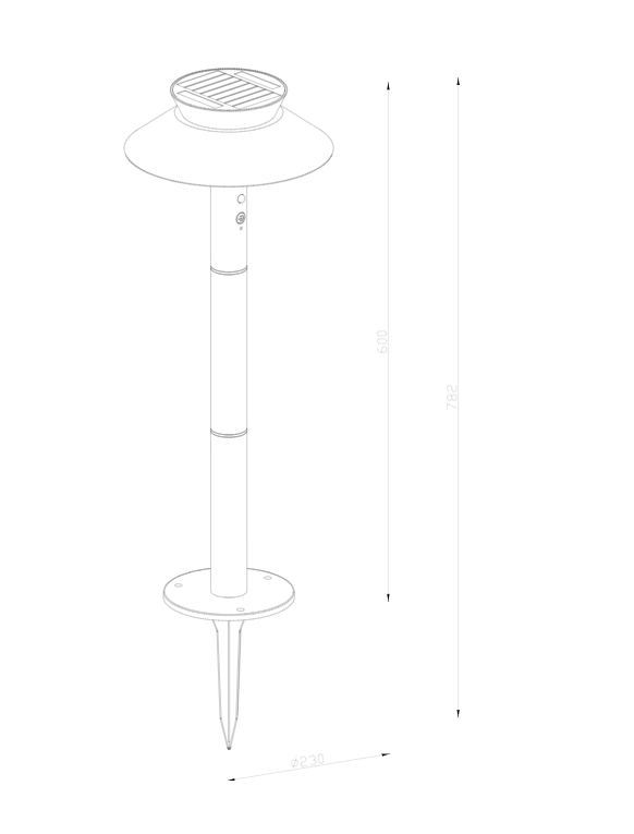 Justina Solar Garden light
