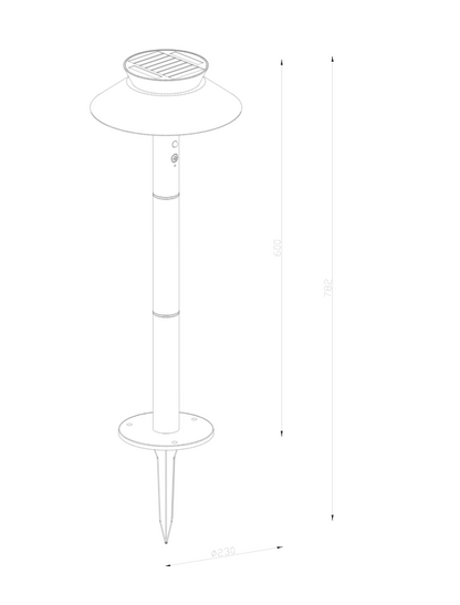 Justina Solar Garden light