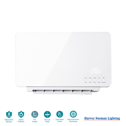 Thermo 2200W PTC Bathroom Wall Heater with Towel Rail