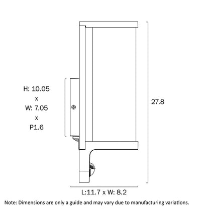 Thirlo Exterior Wall Light With Sensor
