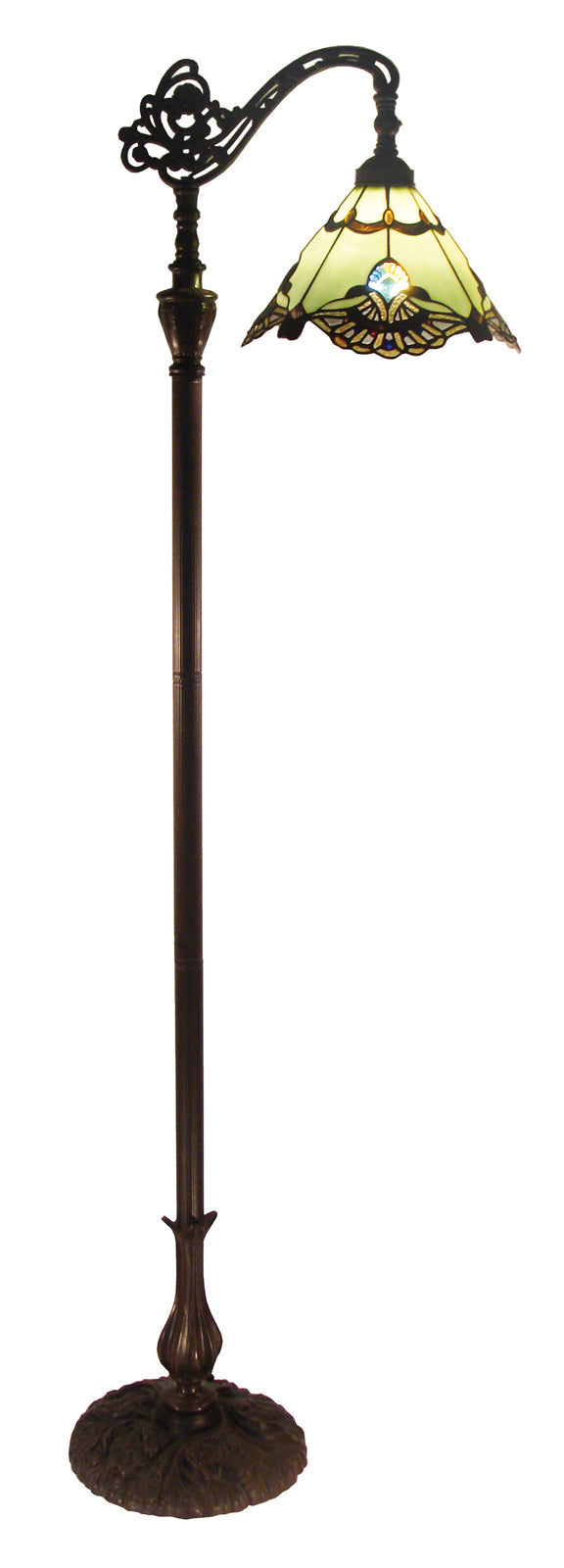 Benita Jade Edwardian Tiffany Floor Lamp