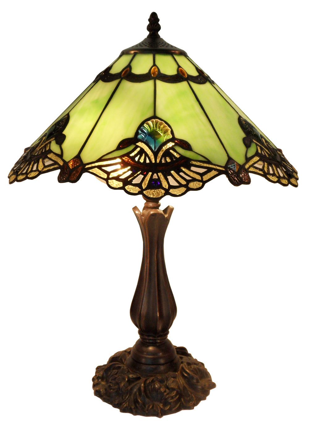 Benita Jade Large Tiffany Table Lamp