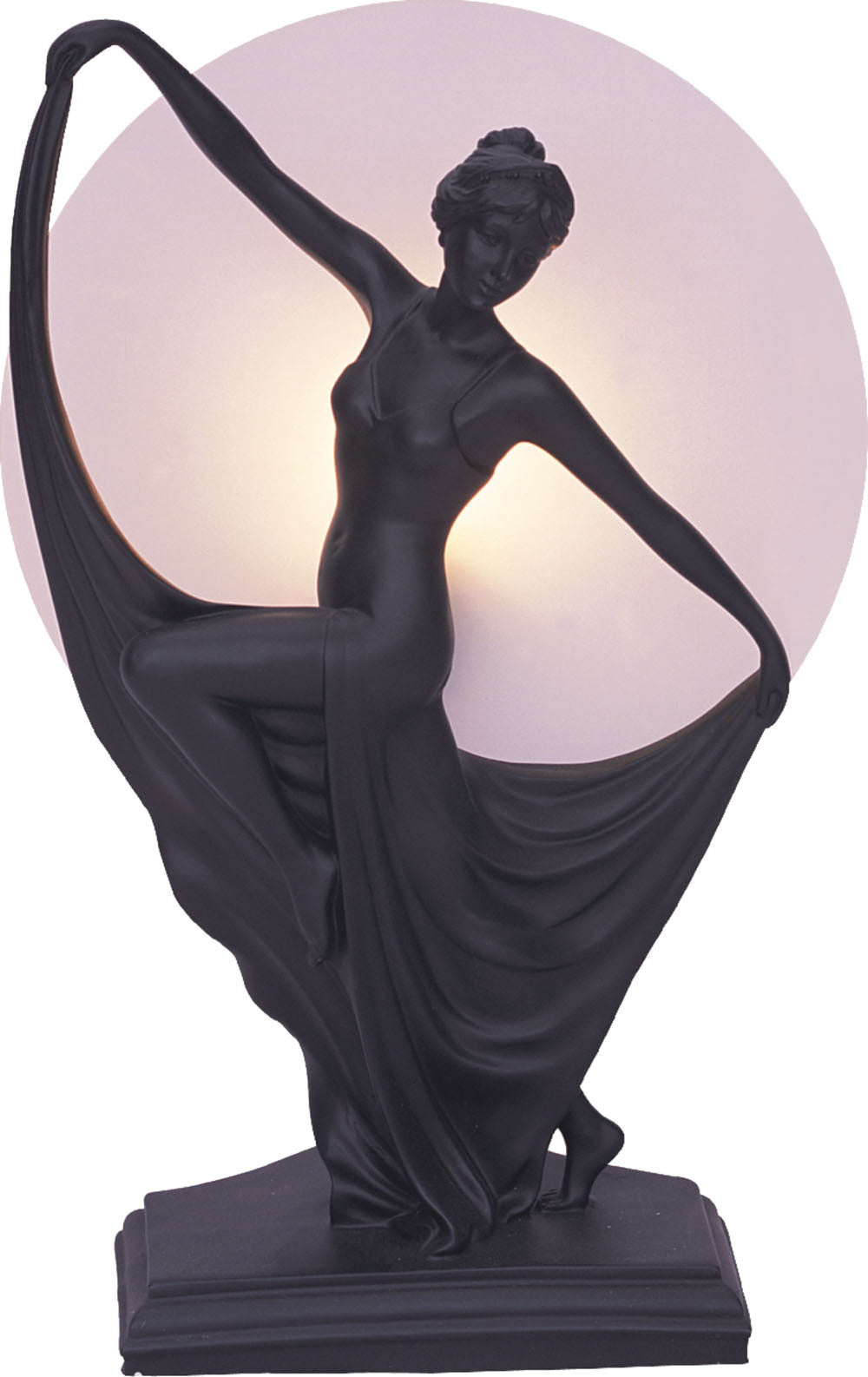 Boleyn Art Deco Table Lamp Black