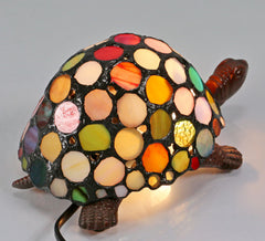 Rainbow Tortoise Tiffany Table Lamp