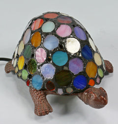 Rainbow Tortoise Tiffany Table Lamp