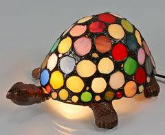 Rainbow Tortoise Tiffany Table Lamp