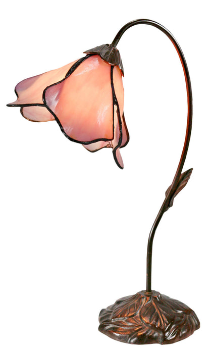 Lotus Tiffany Table Lamp Pink