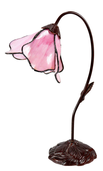 Lotus Tiffany Table Lamp Pink