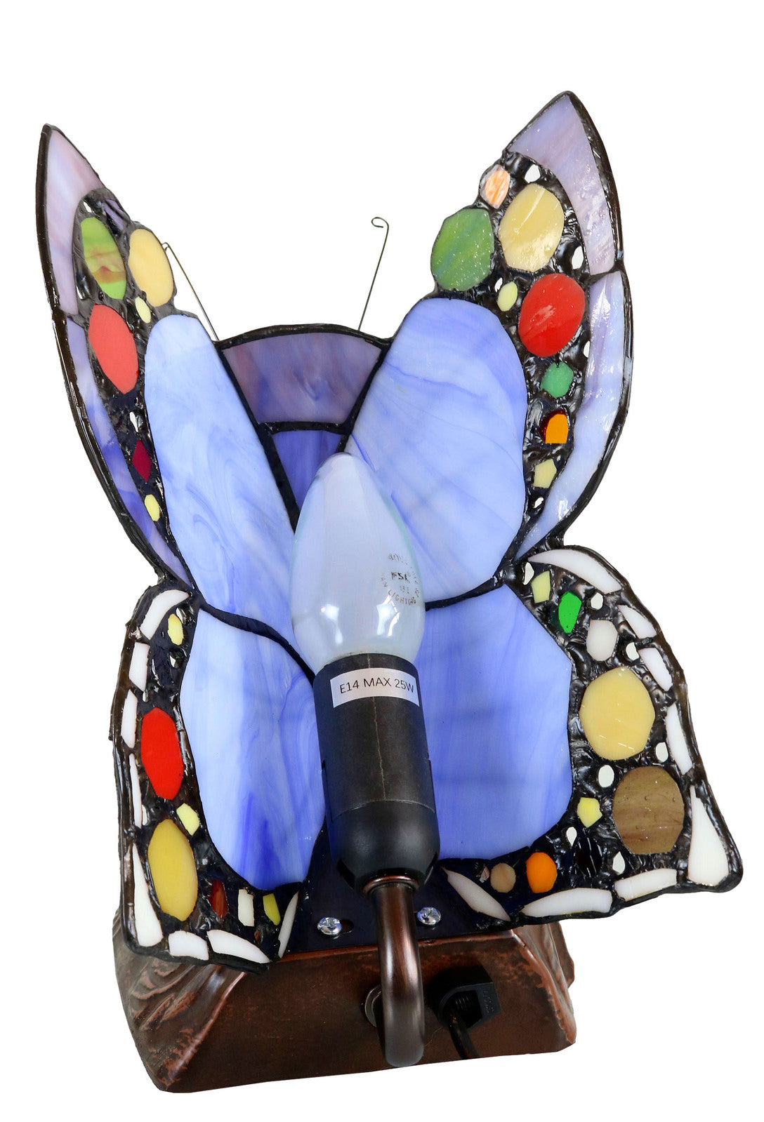 Spotted Butterfly Tiffany Table Lamp