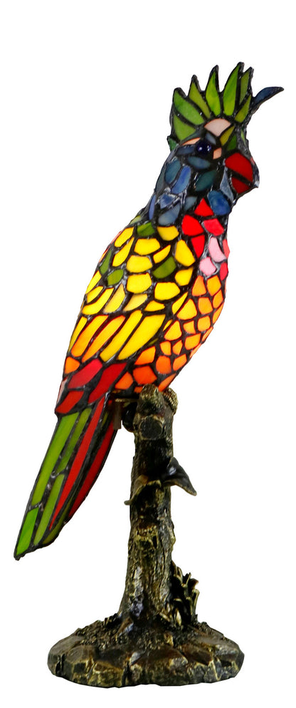 Parrot Tiffany Table Lamp