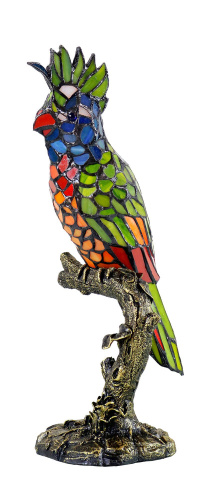 Parrot Tiffany Table Lamp