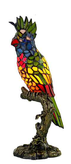 Parrot Tiffany Table Lamp