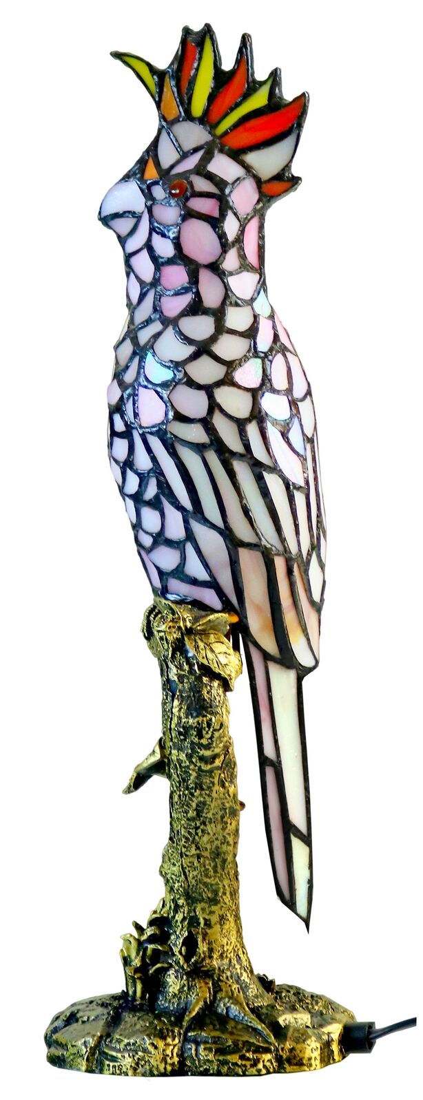 Pink Cockatoo Tiffany Table Lamp