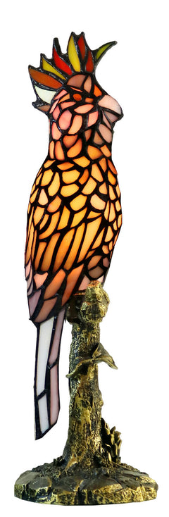 Pink Cockatoo Tiffany Table Lamp