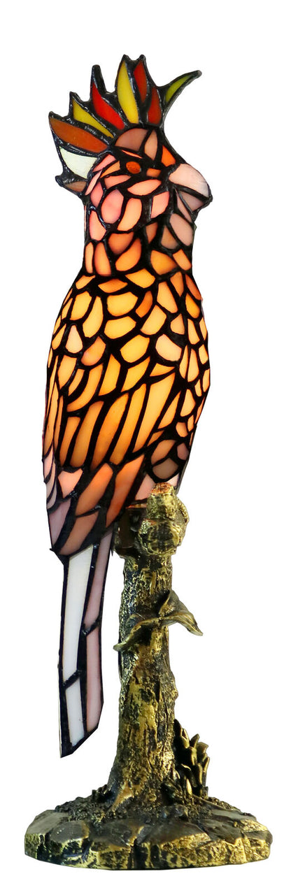 Pink Cockatoo Tiffany Table Lamp