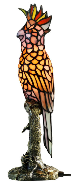 Pink Cockatoo Tiffany Table Lamp